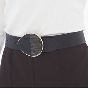 Chico’s Cameron Boho Genuine Leather Brown Belt Size Large New With Tags